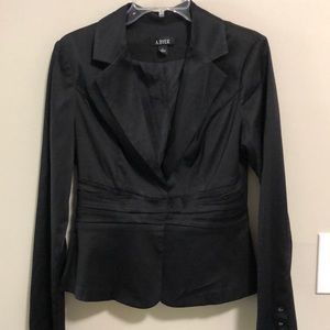 A.Byer Jacket Blazer Black SZ L (JR) Snap Front